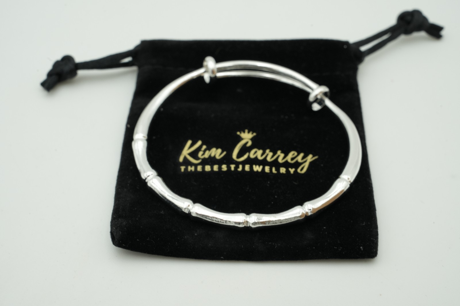 S925 Adjustable (6.4-7.8″) Sterling Silver Bangle Bracelet for Women