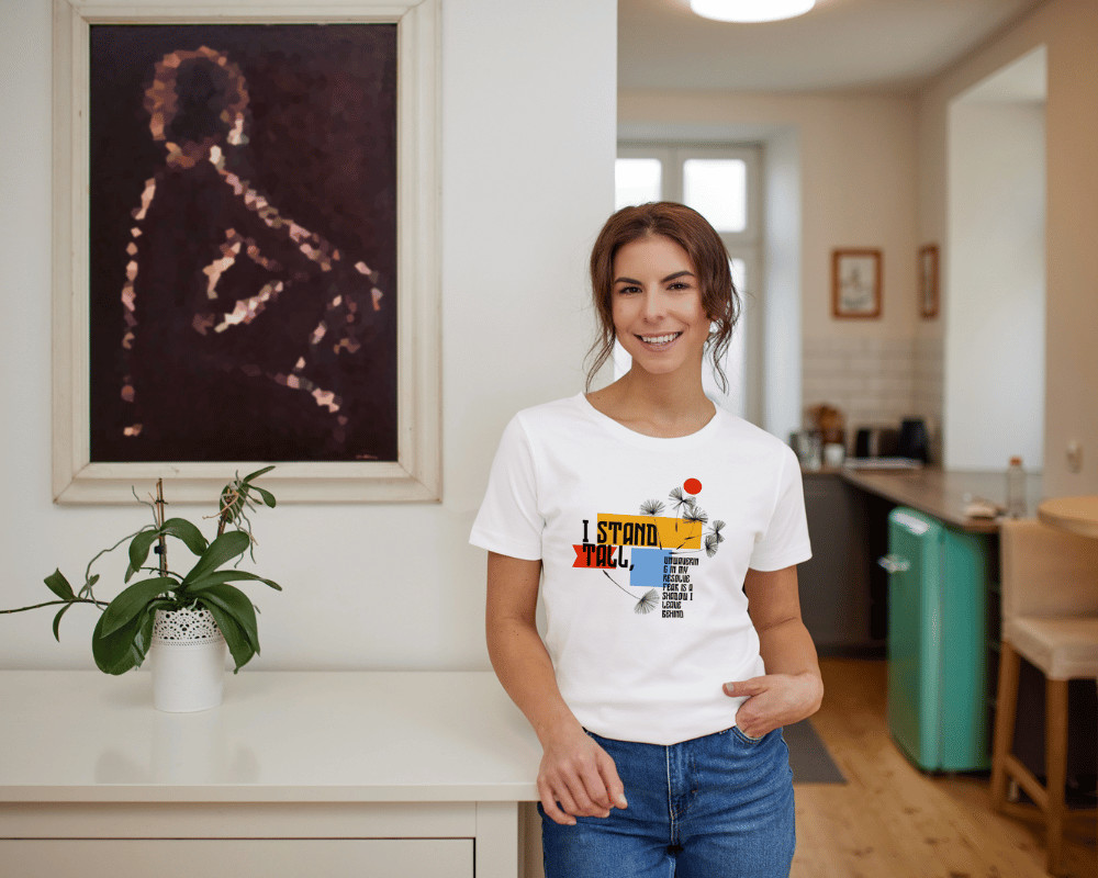 Motivational Sip & Smile Quote T-Shirt Design – Inspirational Digital Download