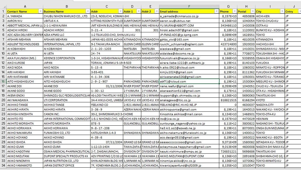 350K JAPAN Email Database list 2026 | Contact Leads (Digital Download)