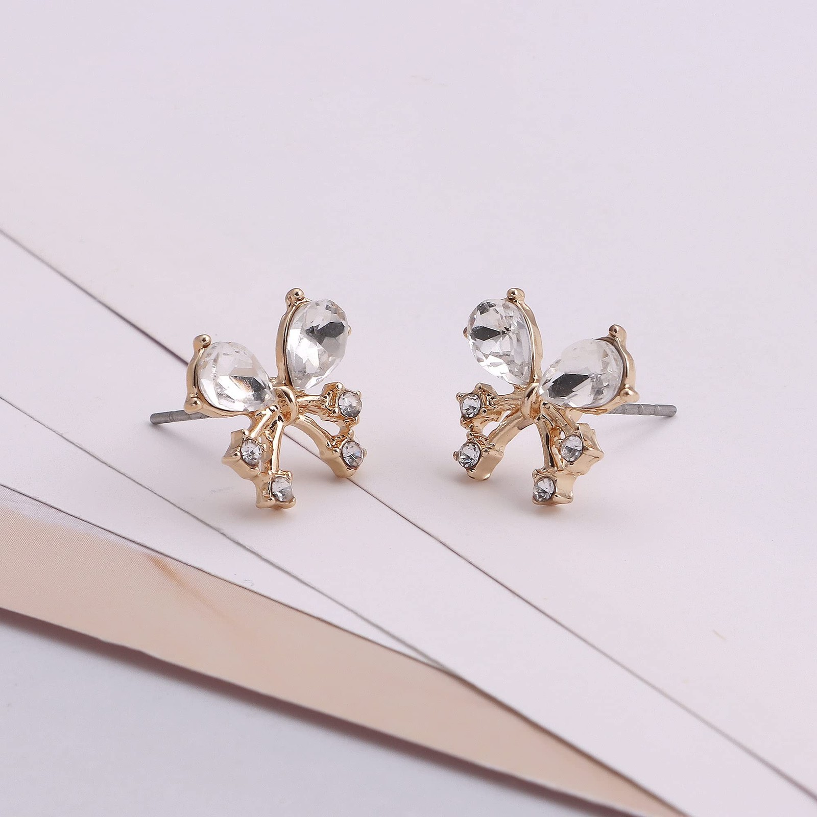 Bridesmaid Jewelry Set for Women 18K Gold & Silver & Rose Gold Plated Butterf…