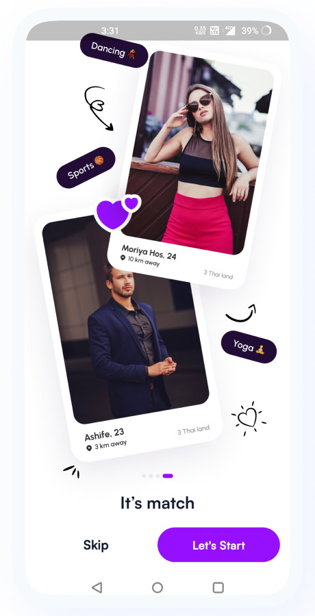 GoMatch Dating Flutter App | Android + iOS | Match, Chat, Video Dating