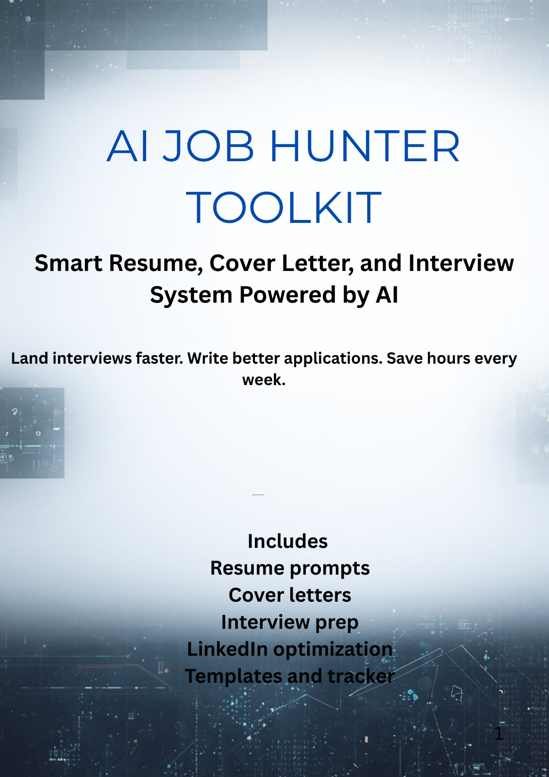 AI Resume Builder Toolkit | ChatGPT Job Prompts + Templates | Cover Letter