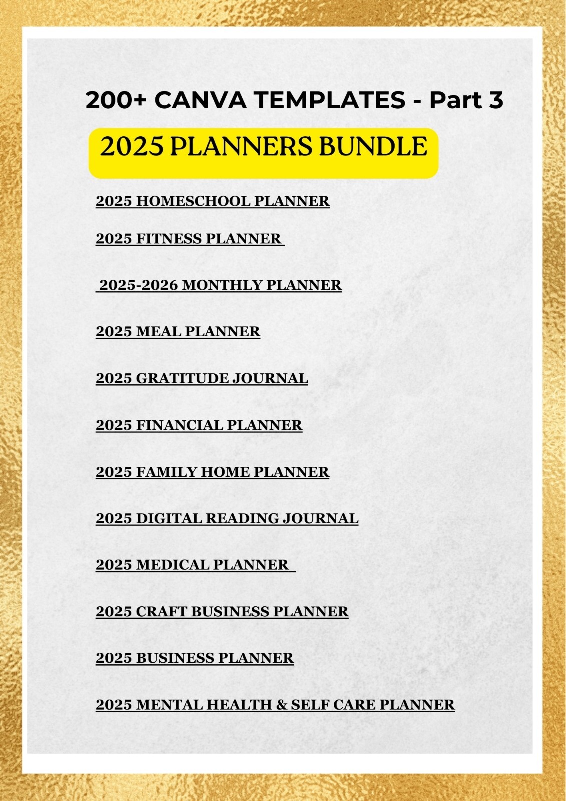 1000+ Editable Digital Planner Templates on Canva for Personal Growth