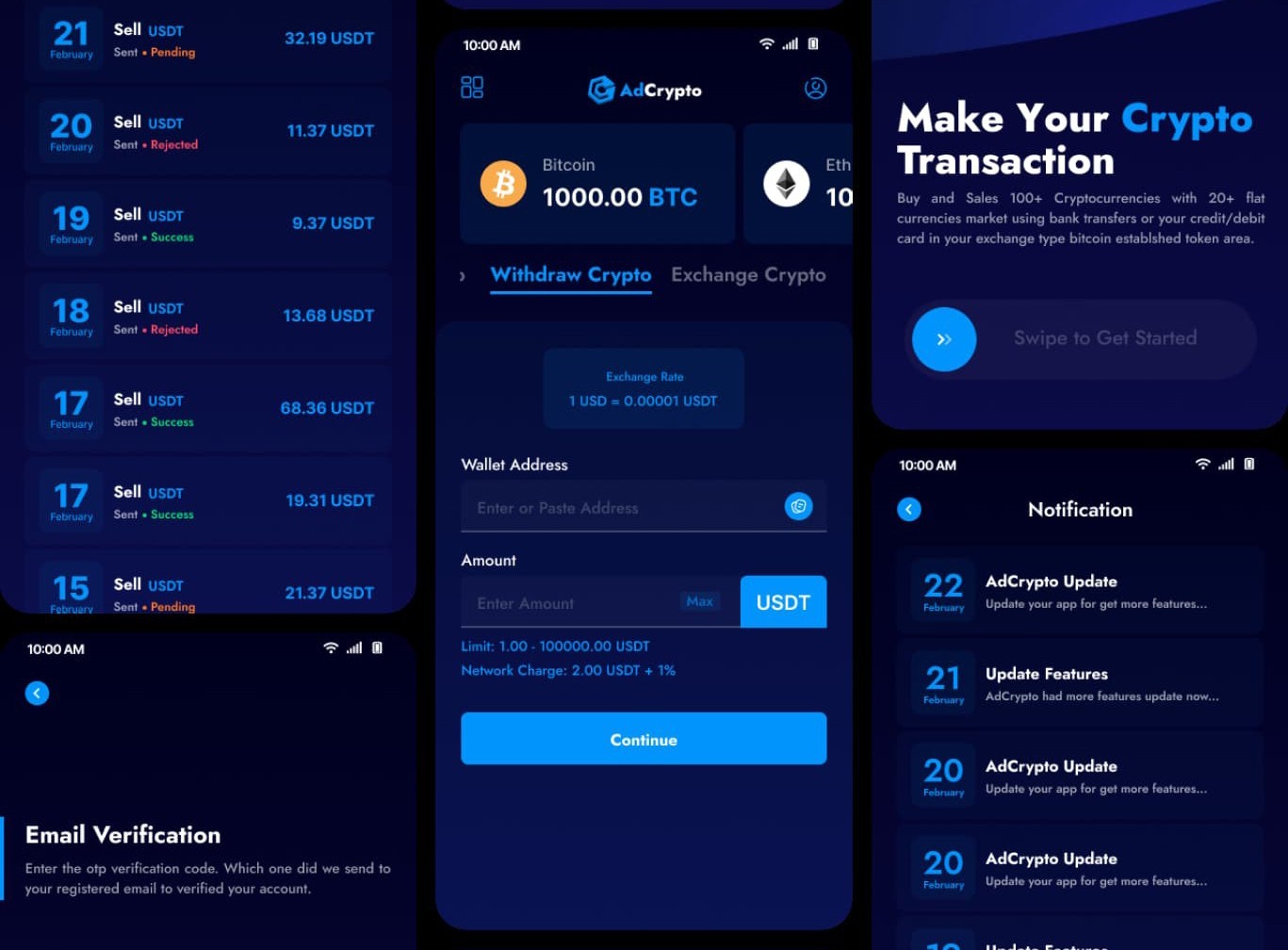 CoinExchange – Crypto Exchange Buy Sell Platform Flutter App Solution + Laravel