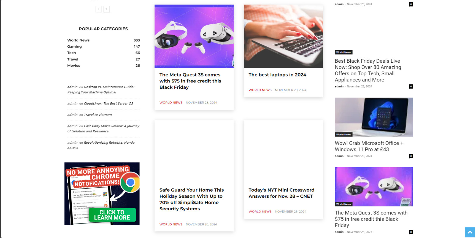 Automated Tech News Website Google AdSense Lightning-Fast Server Hosting