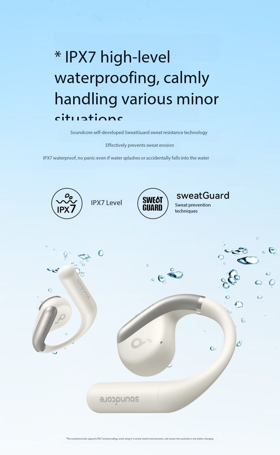 SOUNDCORE AeroFit Light Jump Line Open Bluetooth Ear Hook Earphones