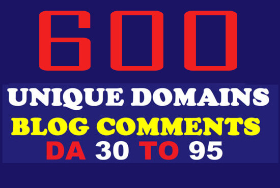 600 Unique Domains Kommentare Blog Comments backlinks on DA 30 90 SEO Marketing