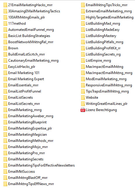 150 Email Marketing E-Books & Articles in English with PLR & MRR