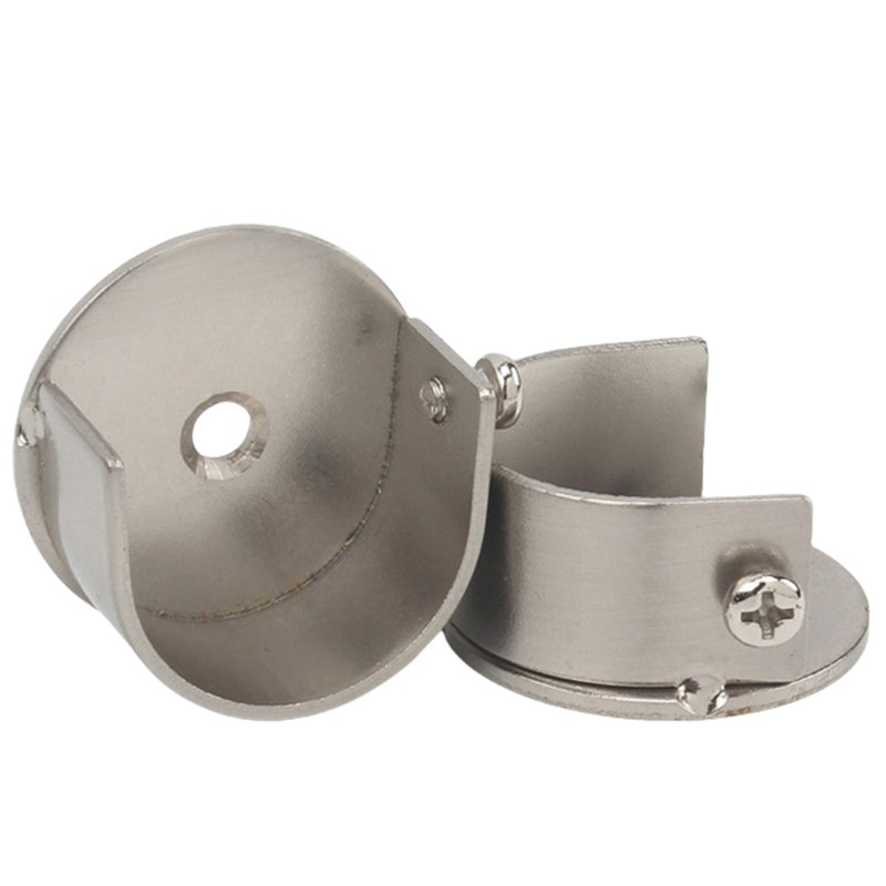 Metal Curtain Rods Support Brackets for 28mm Rods Wall Mount Alloy 2Pcs