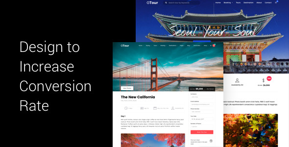WordPress Template- Grand Tour – Travel Agency – GPL License – Lifetime Update