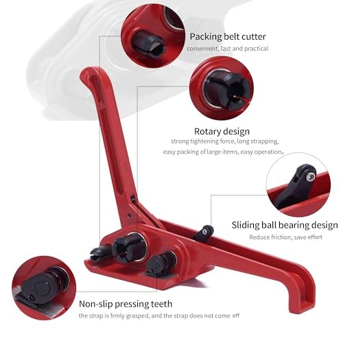 All-in-One Poly Strapping Kit 1/2″ x 3200′ Banding Tensioner Sealer 100 Seals