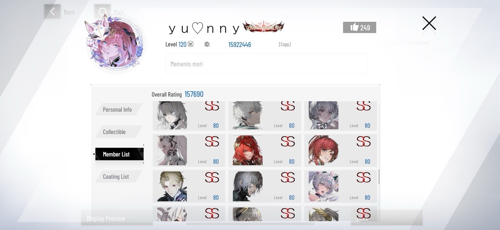 PUNISHING GRAY RAVEN GL | Premium Account Dolphin | End Game | Rank 120+ Meta