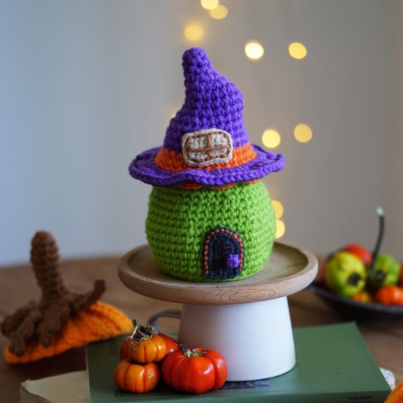 Halloween Candy Bag Crochet Set with Instruction and Crochet Knitting Accessory