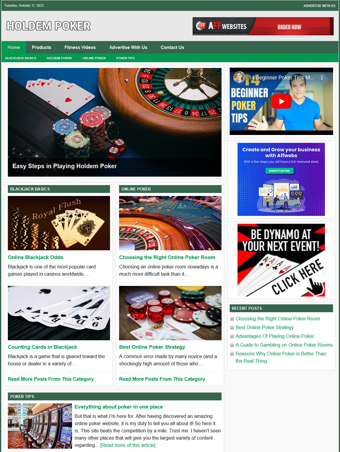POKER TIPS Website Business For Sale – Work From Home Internet Business