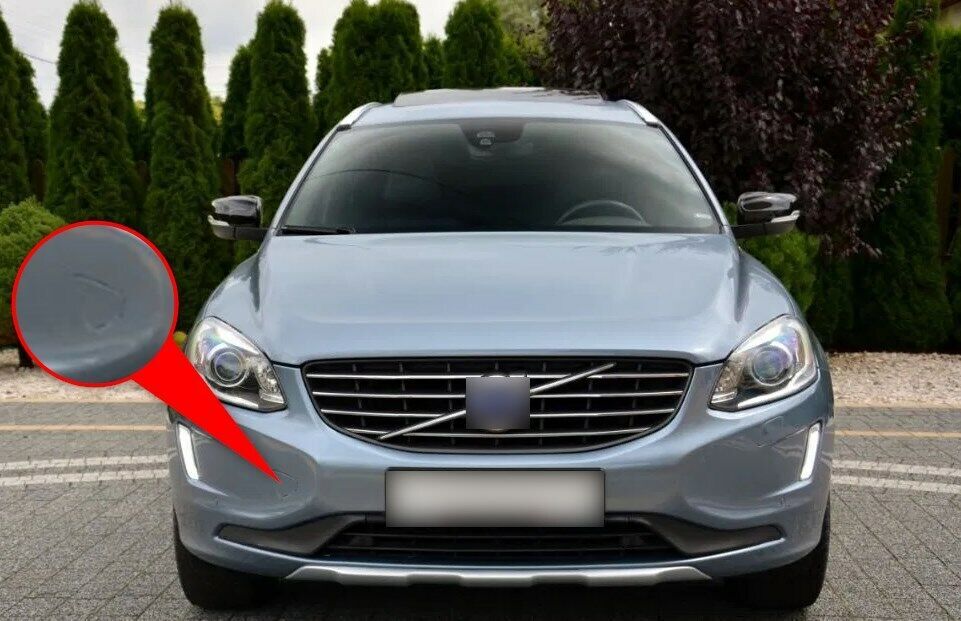 FIT TO VOLVO XC60 FL FACELIFT FRON HOOK COVER BUMPER STOSSTANGE Haken-Abdeckung