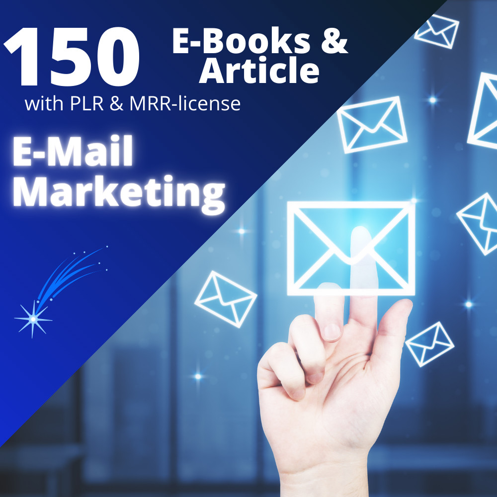 150 Email Marketing E-Books & Articles in English with PLR & MRR