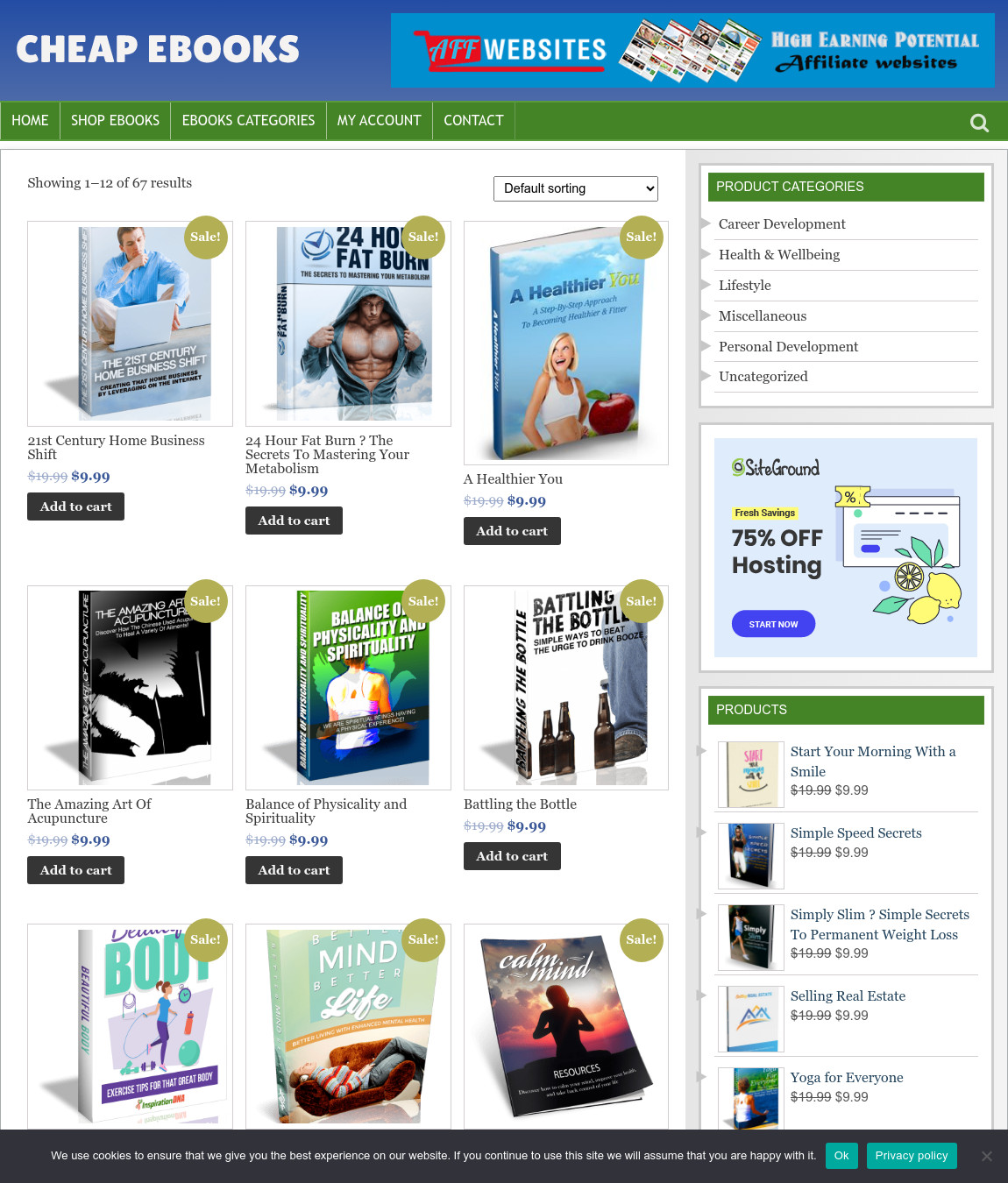 NICHE EBOOKS RESELLER – Work From Home Opportunity Website Business For Sale