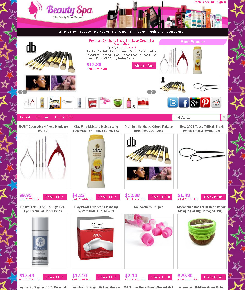 Beauty Products Store eBay, Amazon, ClickBank Affiliate + AUTPUPDATE