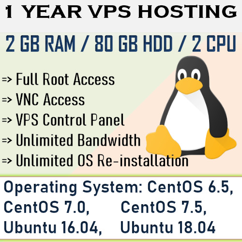 3 year – VPS Server Virtual Hosting Linux VPS Server Linux VPS Hosting
