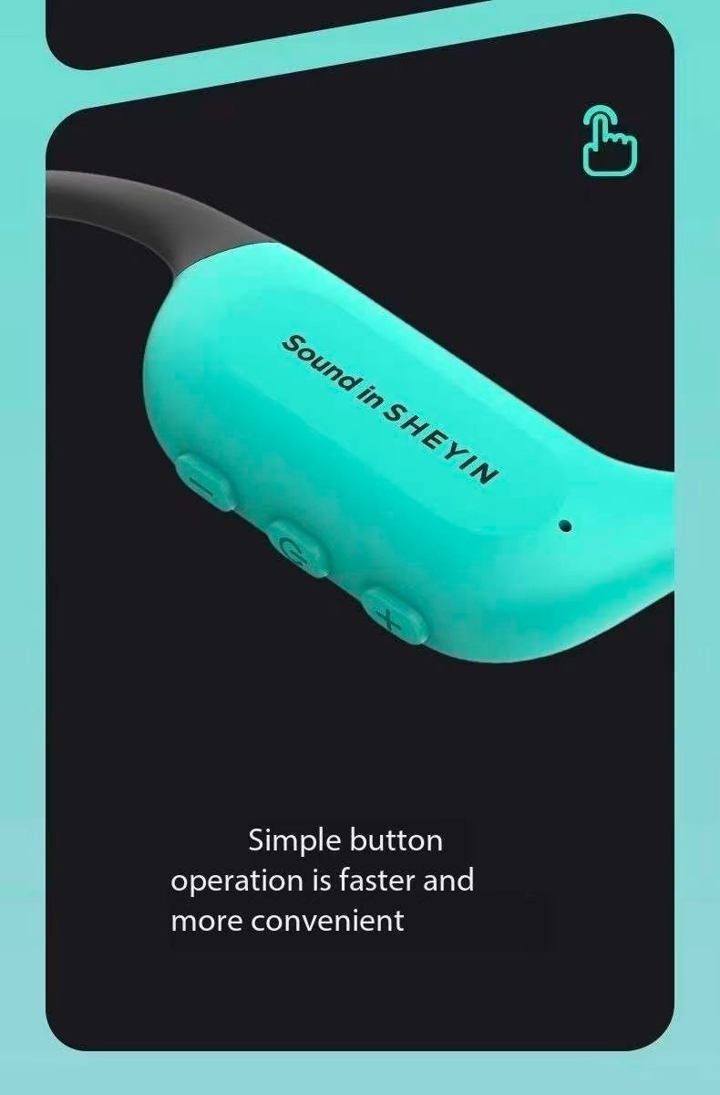 SHEYIN X8 Bone Conduction Bluetooth Headphones with Ultra Long Battery Life