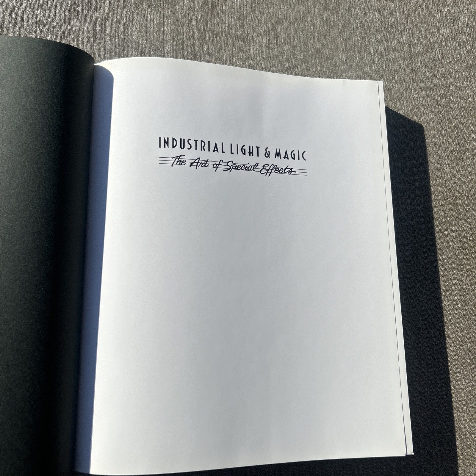 Industrial Light Magic The Art of Special Effects by Thomas G Smith Book First