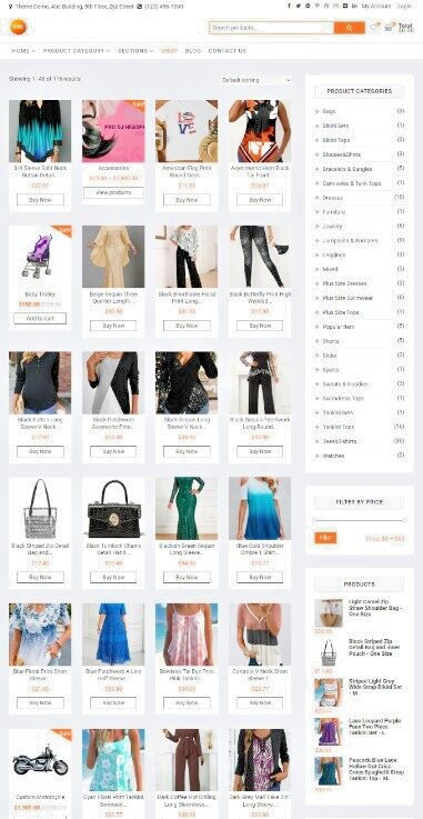 E-Commerce Website, Online Store, WordPress, Mobile Responsive, Slider Website.