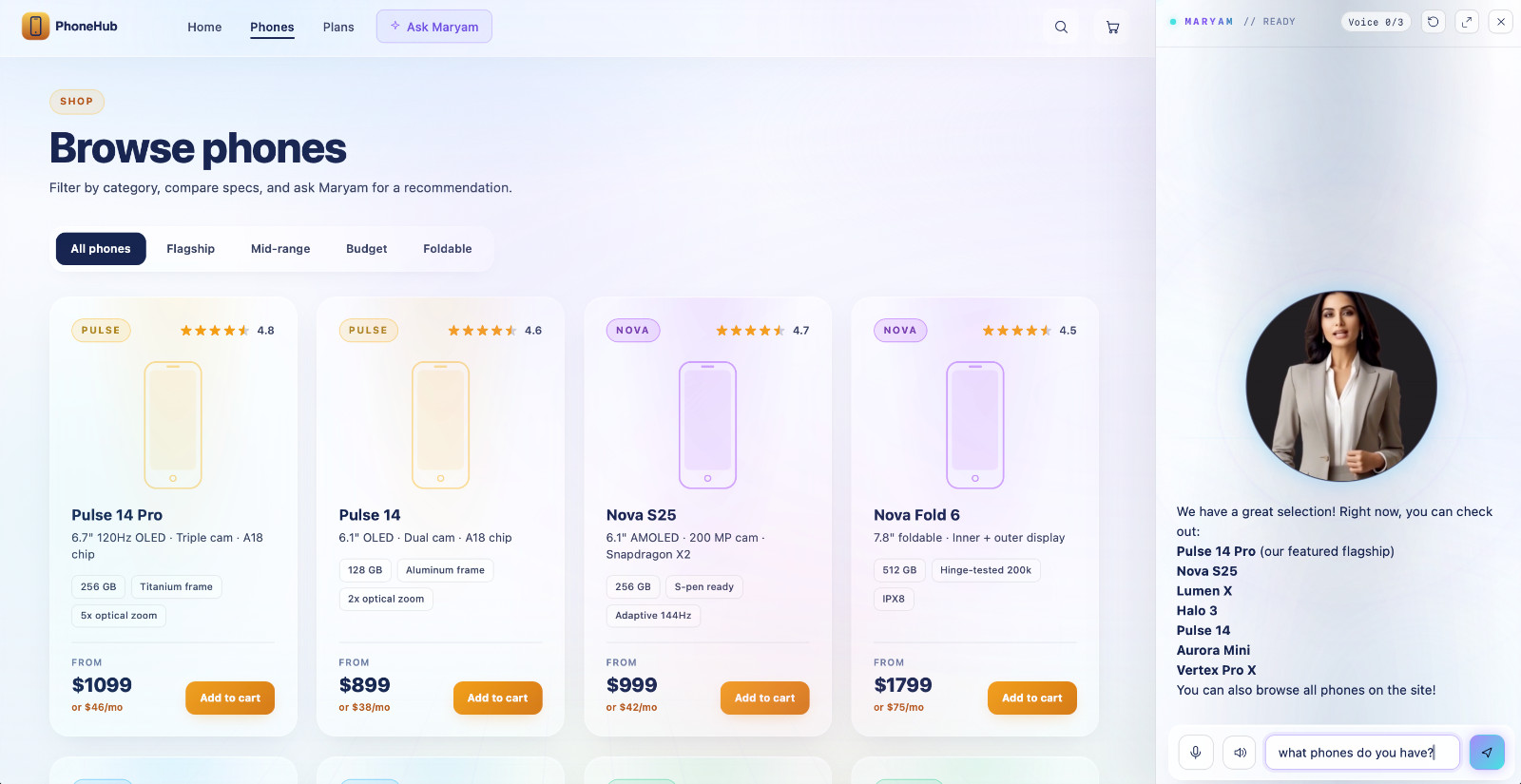 Custom AI Chatbot For Your Website | Live Video Avatar | Voice & Text | 100+ LNG