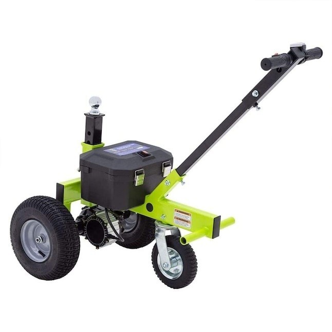 Tow Tuff TMD-35ETD8 Adjustable 3500 Lbs Capacity Electric Trailer Dolly Green