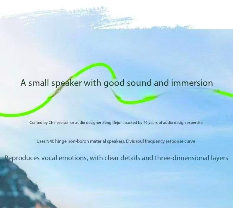 Elvis Audio Wild Mini Bluetooth Speaker, Outdoor Camping Waterproof Small Radio