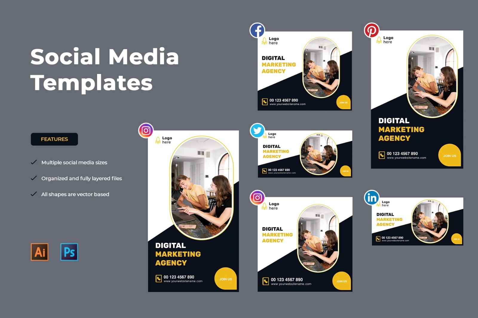Digital Marketing Social Media Templates