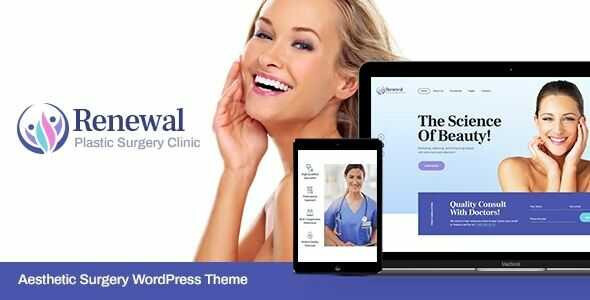 Renewal Theme GPL v1.0.10 – Plastic Surgery Clinic Medical WordPress Theme