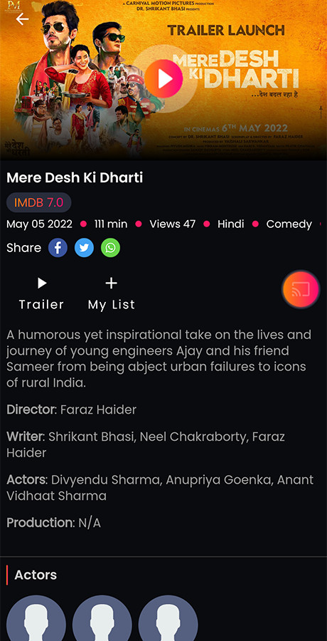 StreamPlay Android App | Streaming + OTT Platform | Movies, TV Shows, Live TV