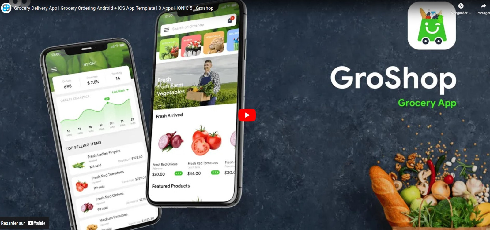 GroShop v1.0.0 – Grocery Flutter Mobile application