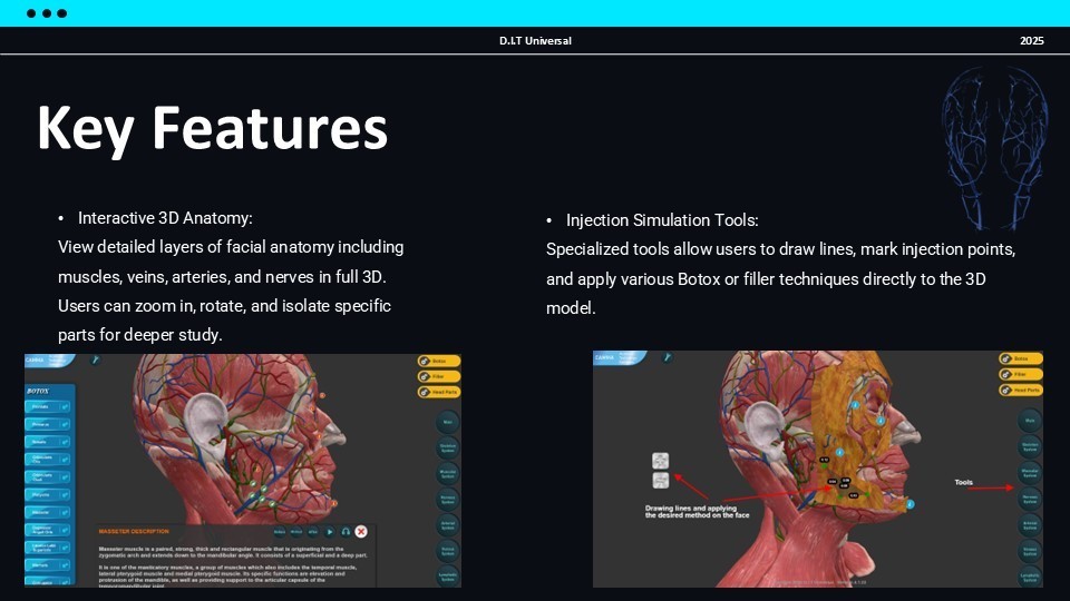 3D Web Application (Training-Botox and Filler)