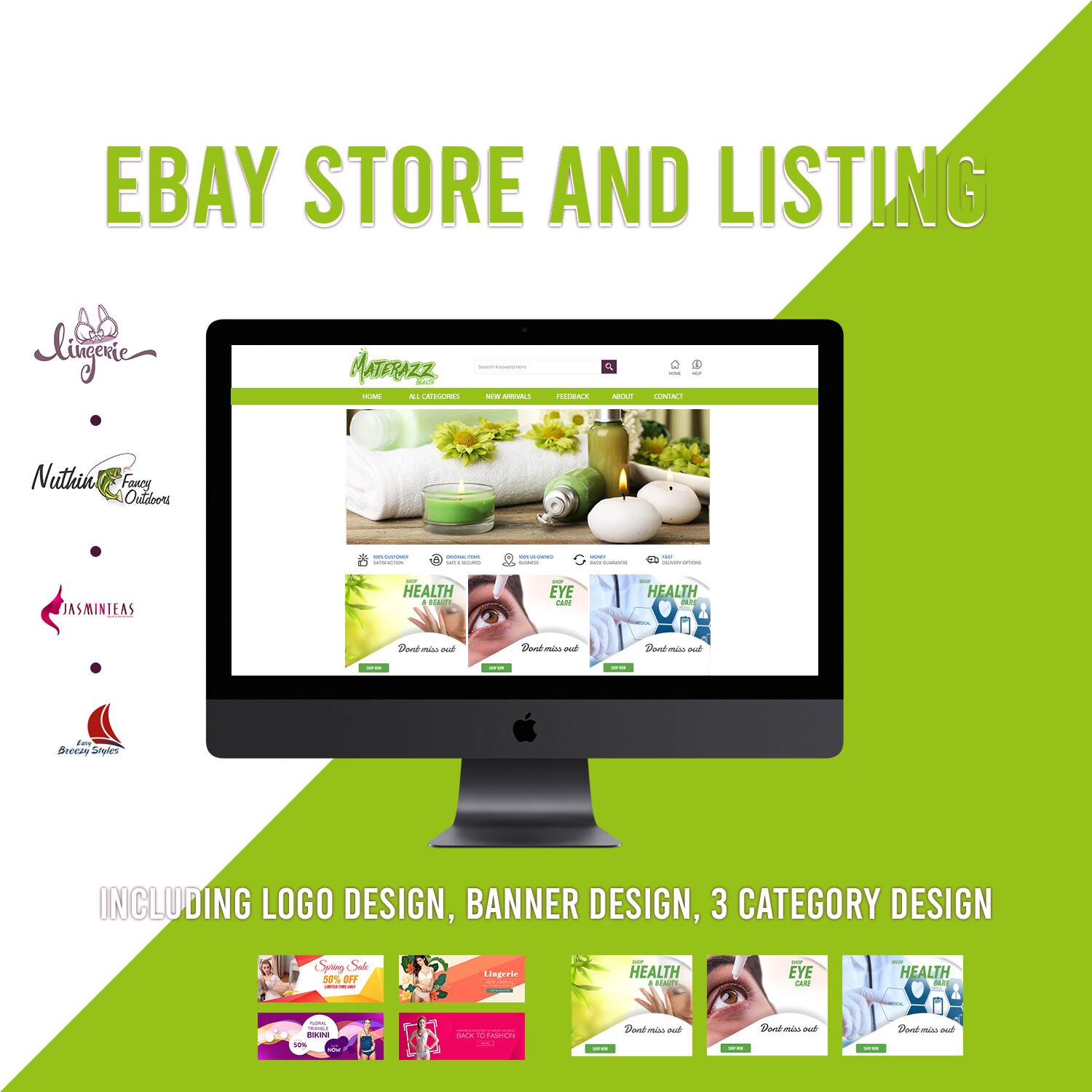 Ebay Listing Auction Shop Store Template Professional Storefront Design Html