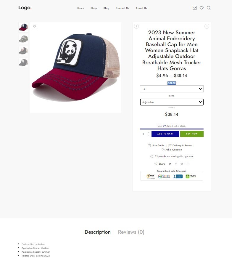 Dropshipping Website Ecommerce Business Affiliate, Free Hosting + Products, Caps