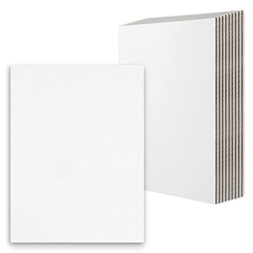 10 Pack 9×12 Corrugated Cardboard Sheets White Kraft Mailing Packaging Inserts