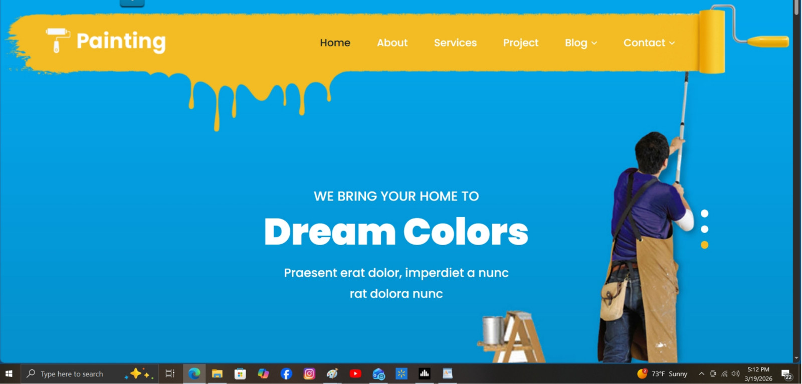 PAINTER- Website for sale (For the self-employed)