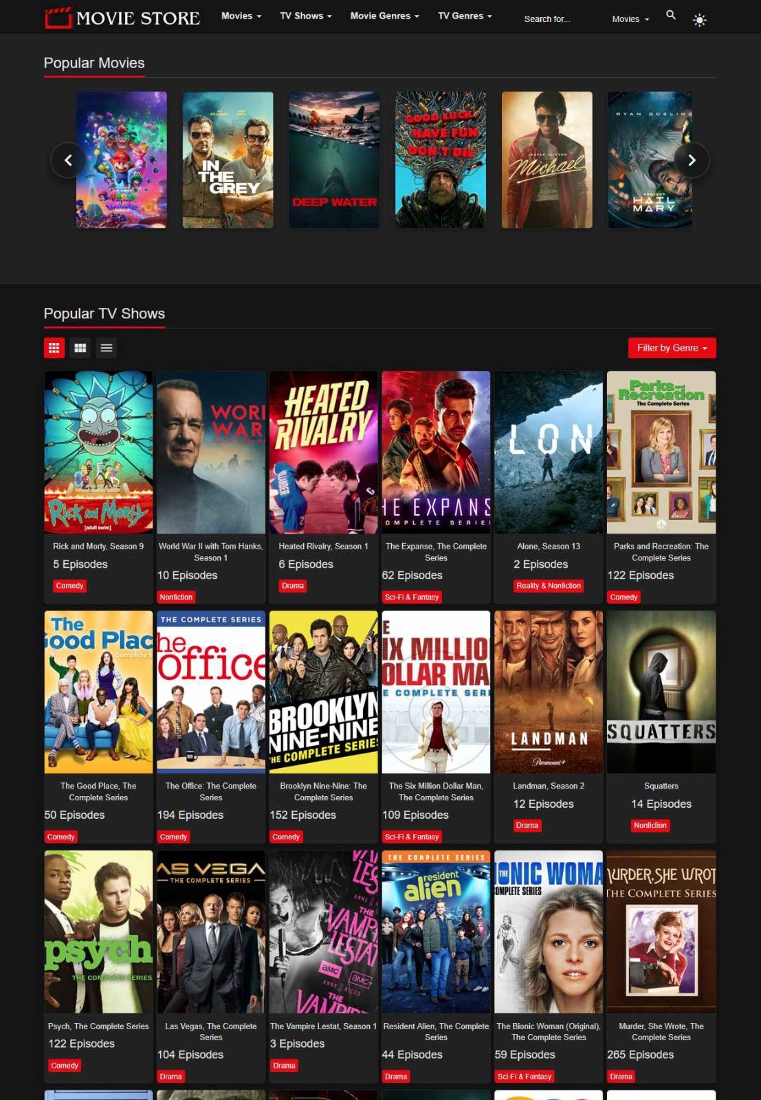 Fully Automated Movie & TV Streaming/Affiliate Site – AutoUpdated Database