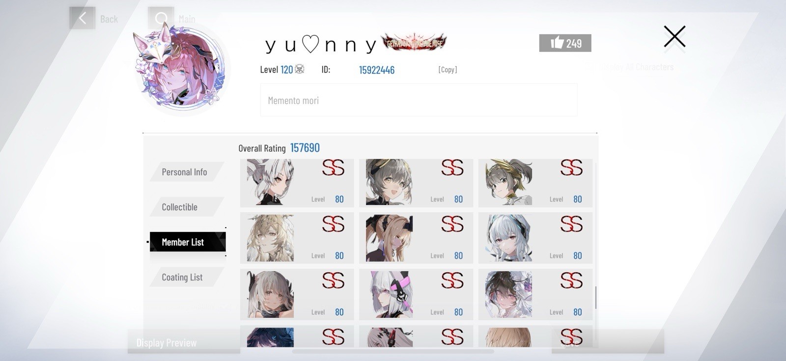 PUNISHING GRAY RAVEN GL | Premium Account Dolphin | End Game | Rank 120+ Meta