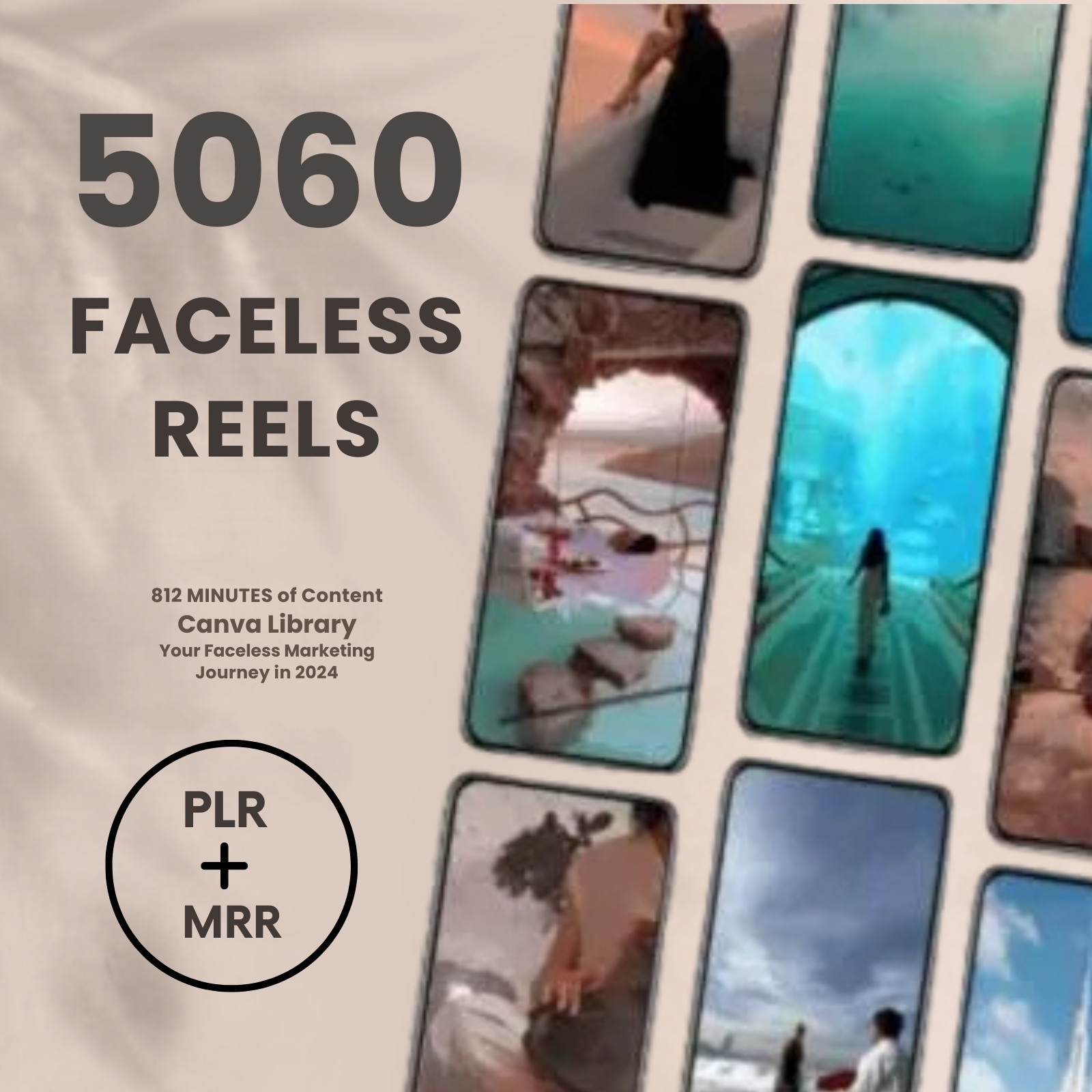 5060 Faceless Videos |MRR Faceless Digital Marketing Videos