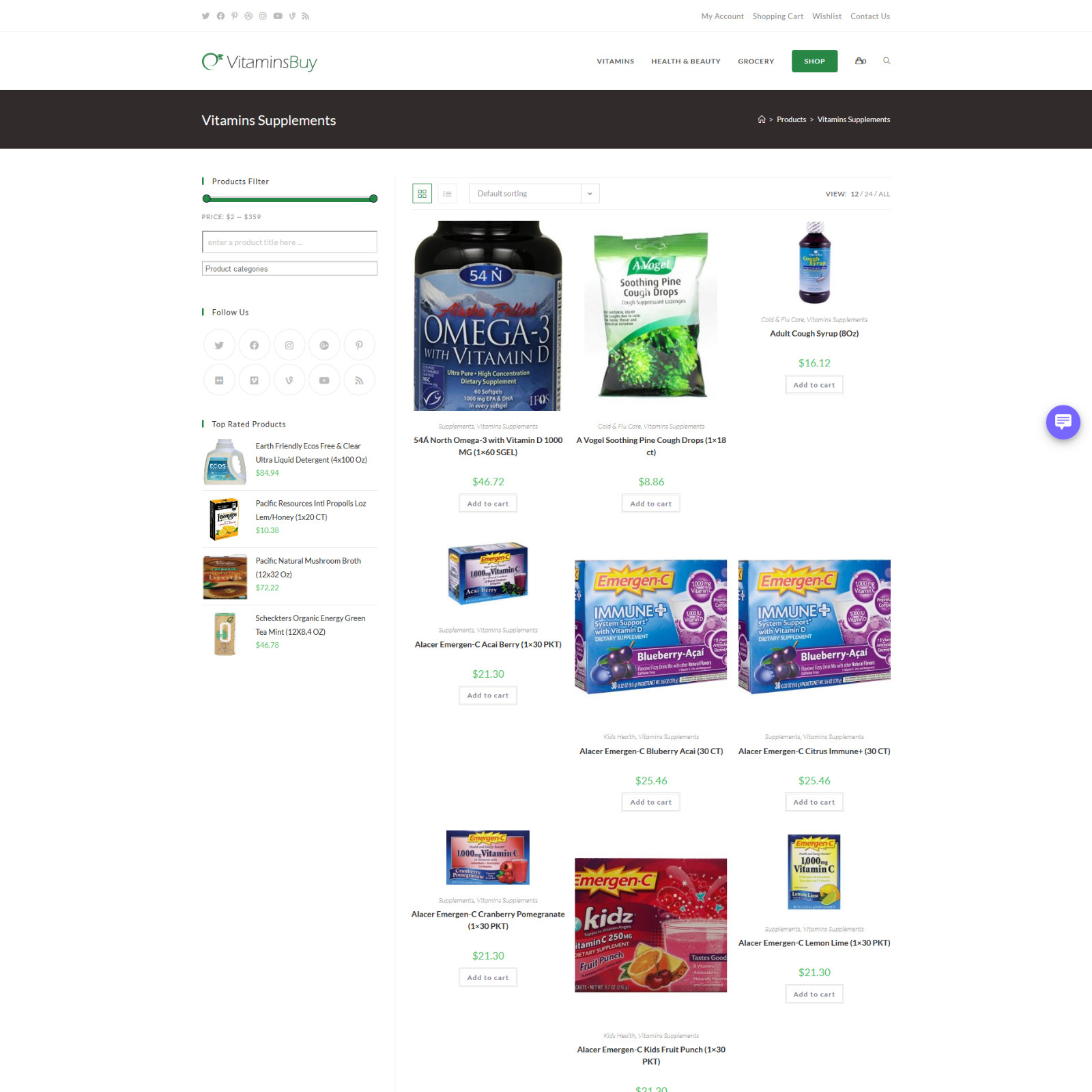 Vitamins / Natural Products Dropshipping Store | Dropship Turnkey Website | Shop