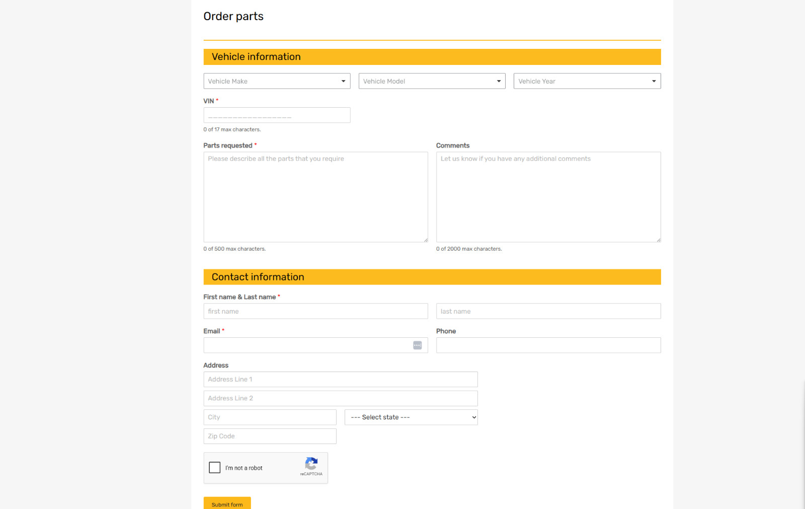 HulyParts.com -Semi-Truck Parts ECommerce Website + Inventory (optional) $99K RV