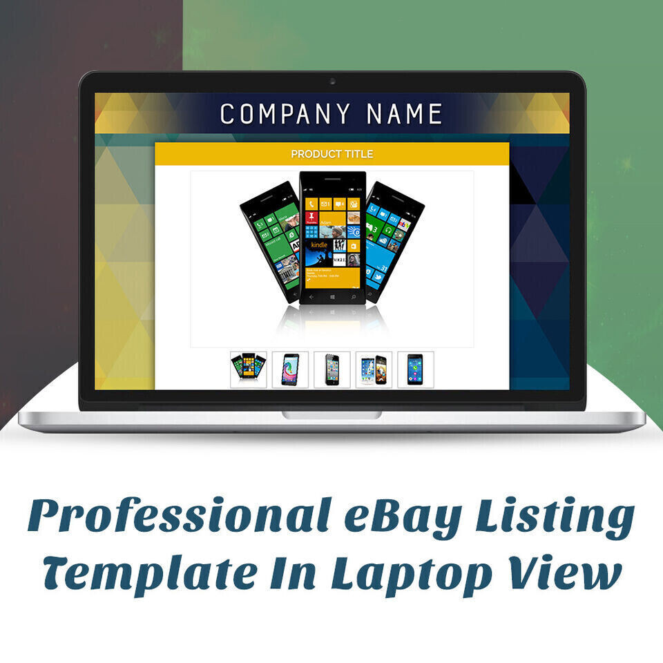 Ebay Template Listing Professional Auction design Responsive mobile HTML 2025