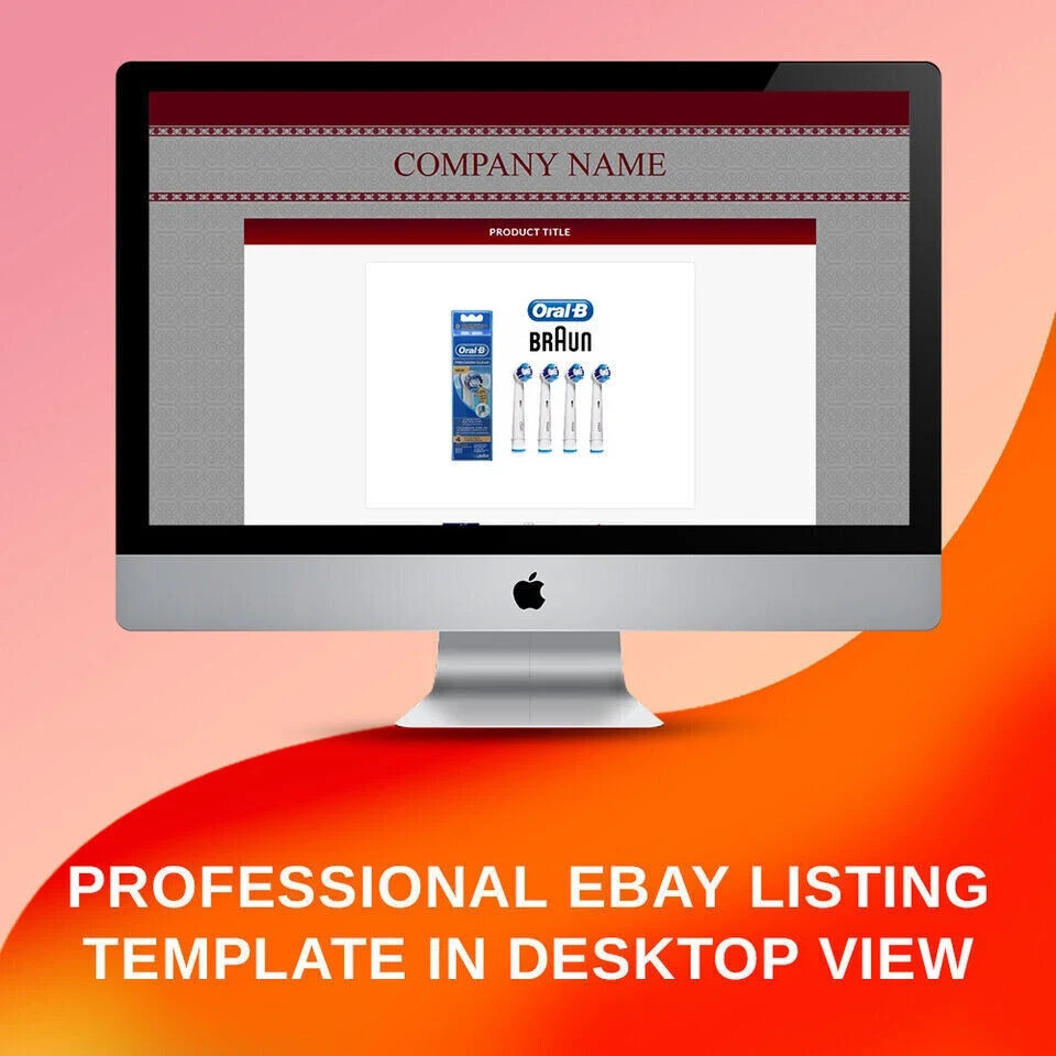 eBay Templates Mobile Responsive eBay Listing Auction Template 2025 Ready