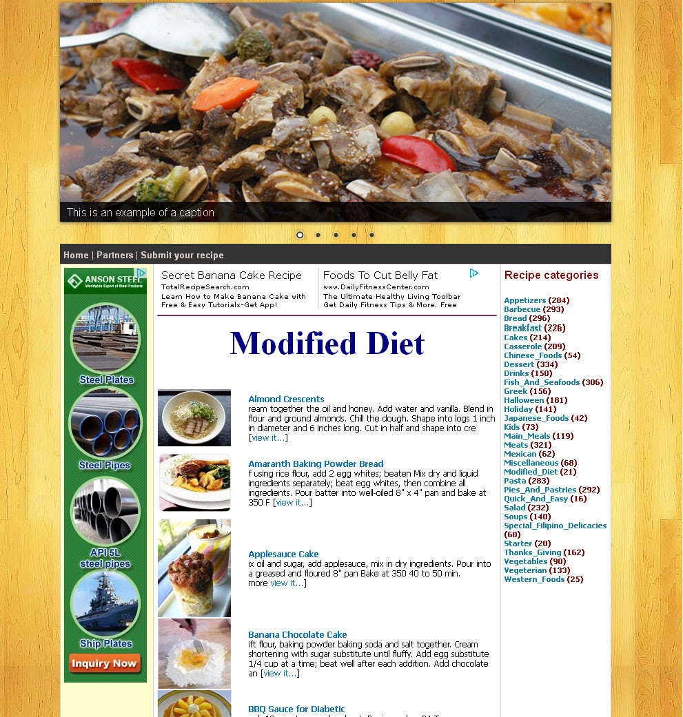 Cooking Recipe Website with 40,000+ recipes included + Free Hosting