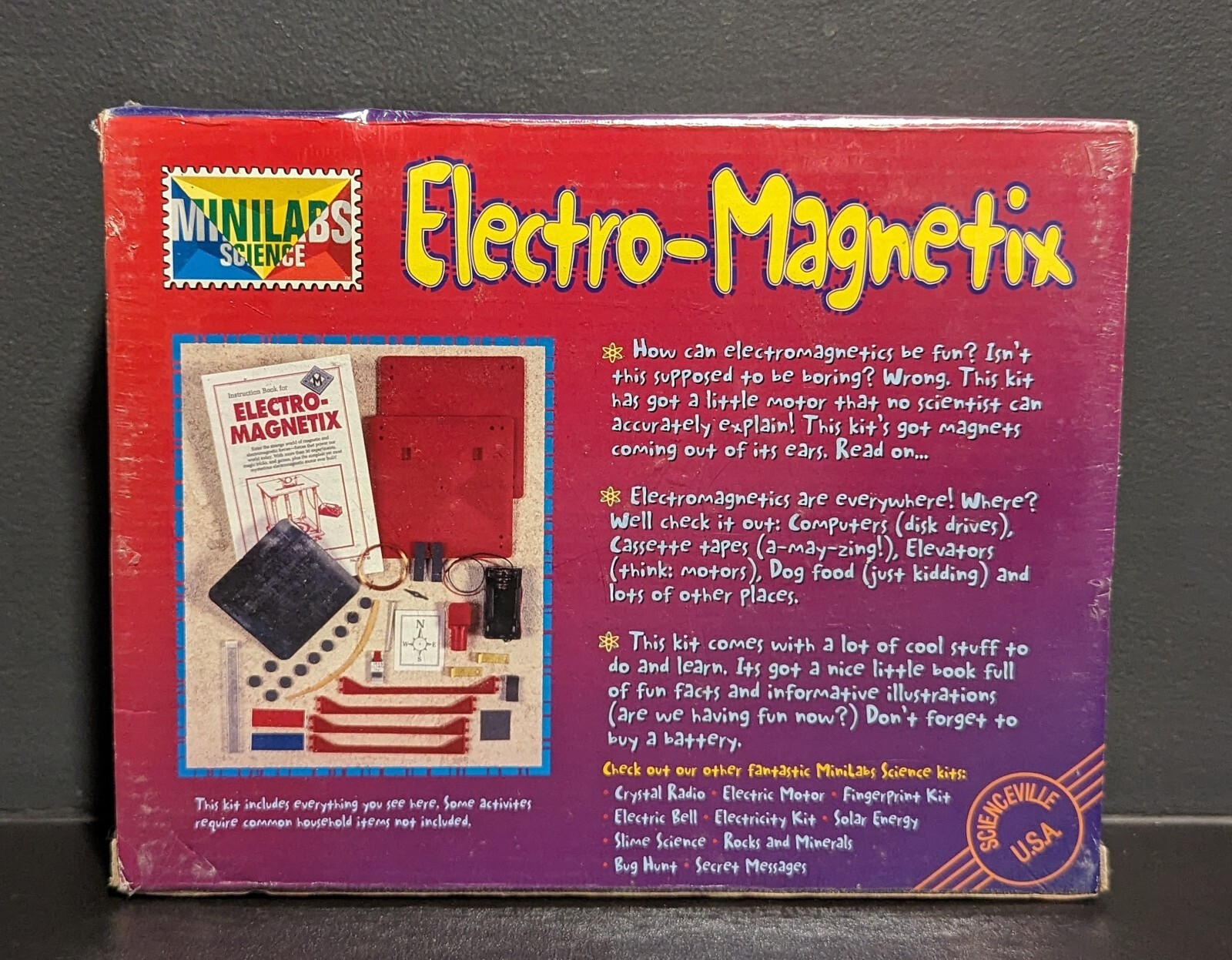 New Electro-Magnetix Science Kit 30 Experiments with Magnets Home School Fun NIB