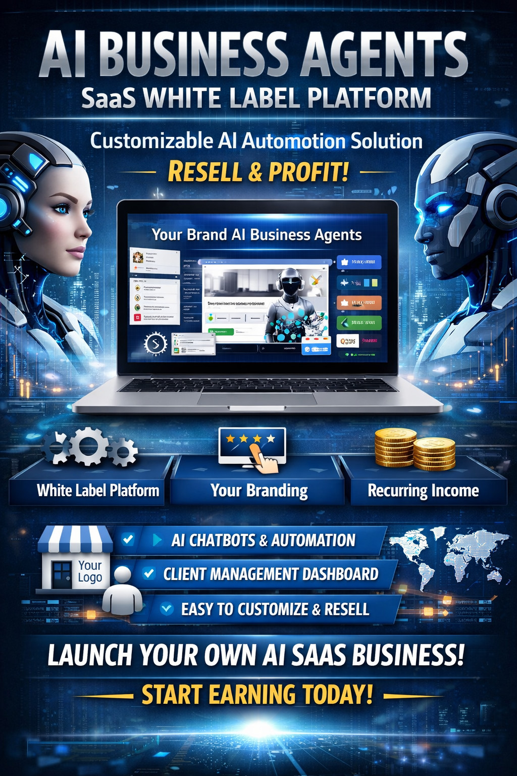 Start Your Business With AI Business Agents SaaS – White Label Platform