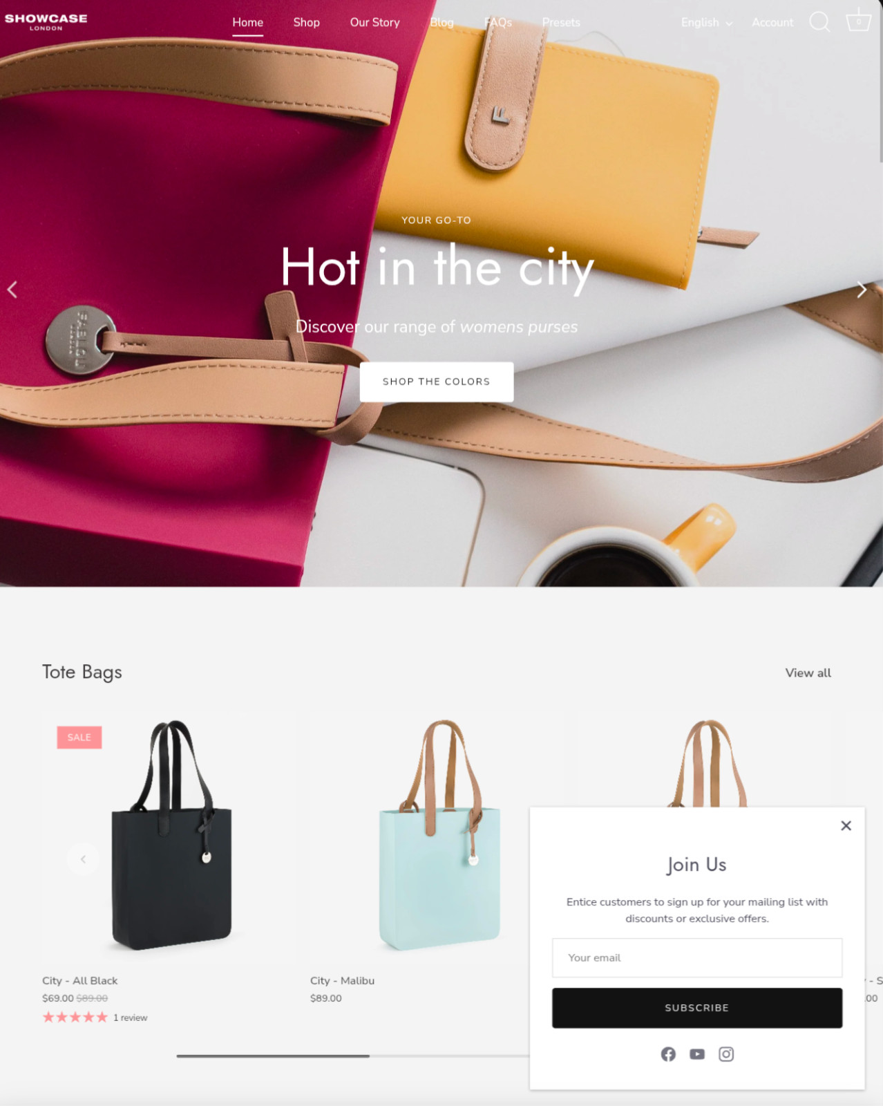 Shopify +10 Premium Themes. Ella, Prestige, Impulse, Showcase and more