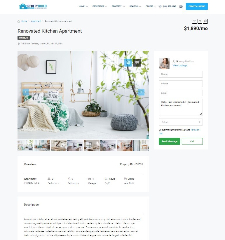 RealEstate Properties Sale Rental Website + Free Hosting